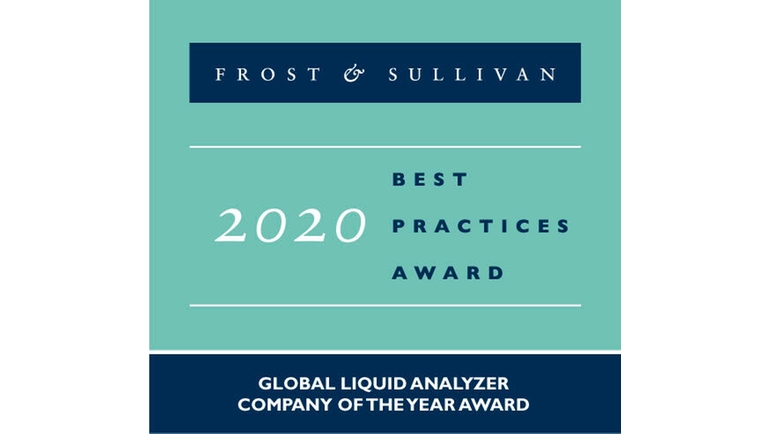 Endress+Hauser received Frost & Sullivan’s 2020 Global Liquid Analyzer Company of the Year Award