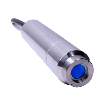 Product picture Raman Rxn-20 probe with optic lens facing front bottom right corner