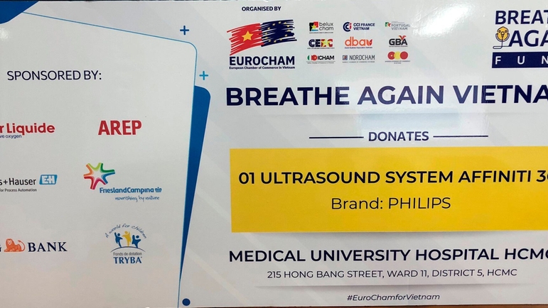 Sponsors of medical equipment to Medical University Hospital HCMC - Breathe Again campaign