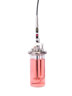 在台式一次性生物反应器上安装Rxn-10拉曼光学探头和带生物套管的多用光学部件