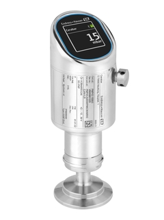 Cerabar PMP43压力变送器，带显示单元，316L外壳，卡箍连接